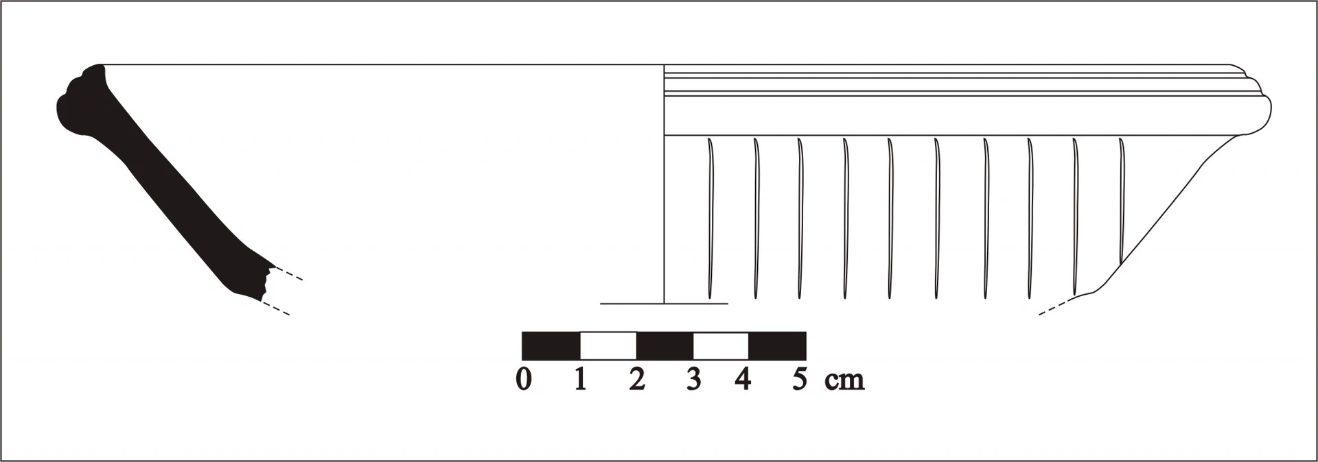 Roman Period Ceramic #770 technical drawing