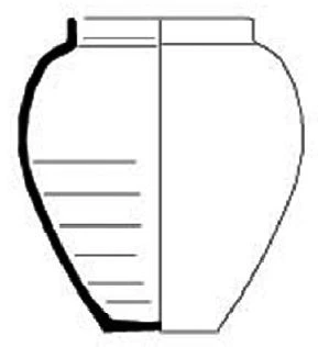 Roman Period Ceramic #2353 technical drawing