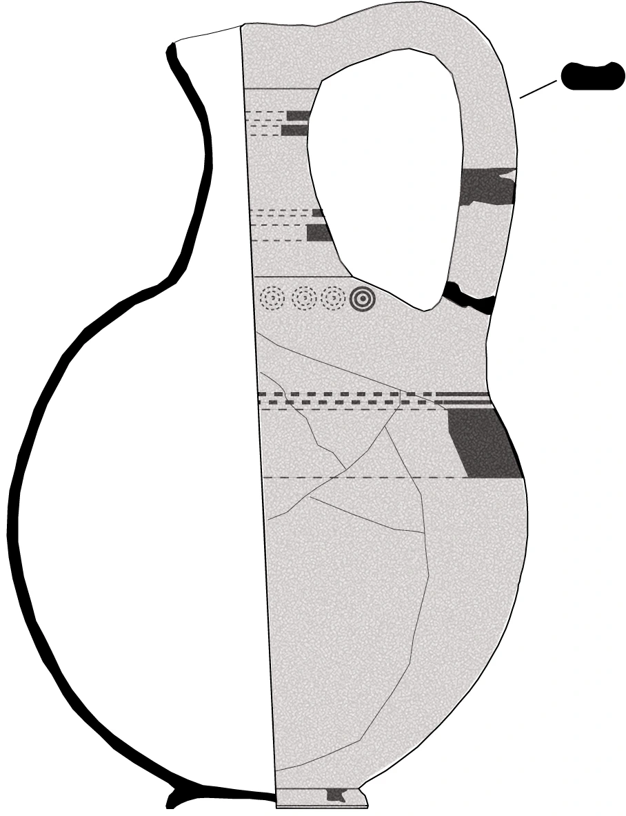 Classical Period Ceramic #2471 technical drawing