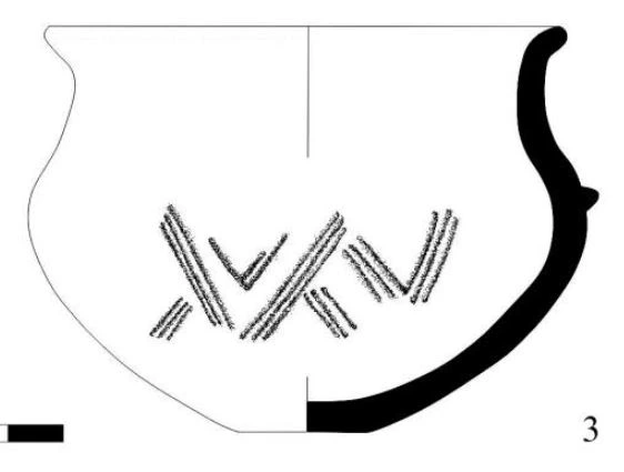 Bronze Age Ceramic #1191 technical drawing