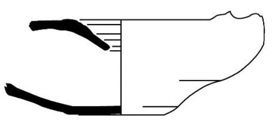 Roman Period Ceramic #2055 technical drawing