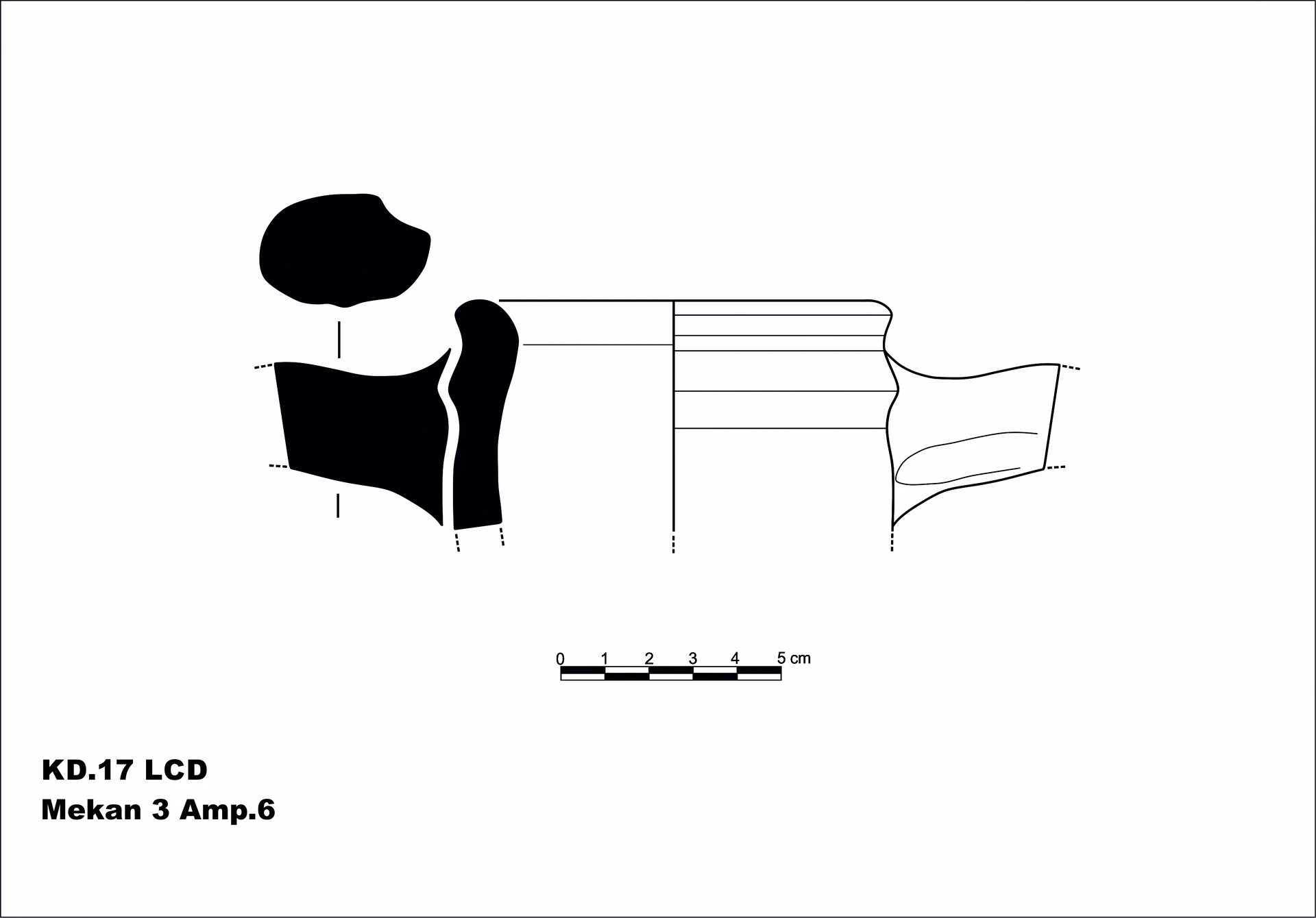 Roman Period Ceramic #2140 technical drawing