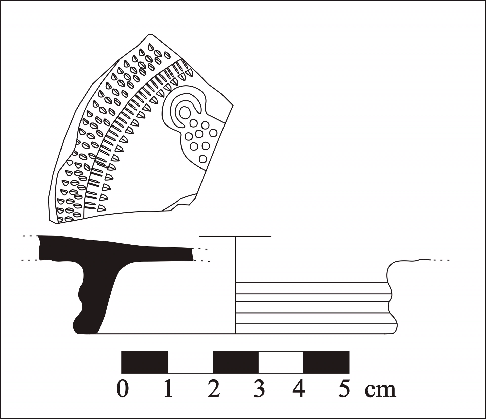 Roman Period Ceramic #624 technical drawing
