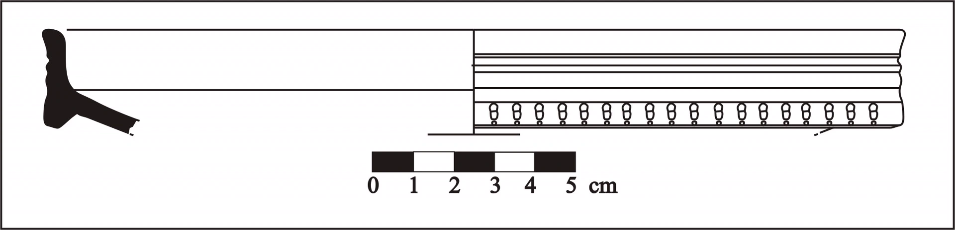 Roman Period Ceramic #613 technical drawing