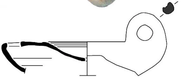 Roman Period Ceramic #2056 technical drawing