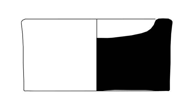 Neolithic Age Ceramic #1298 technical drawing
