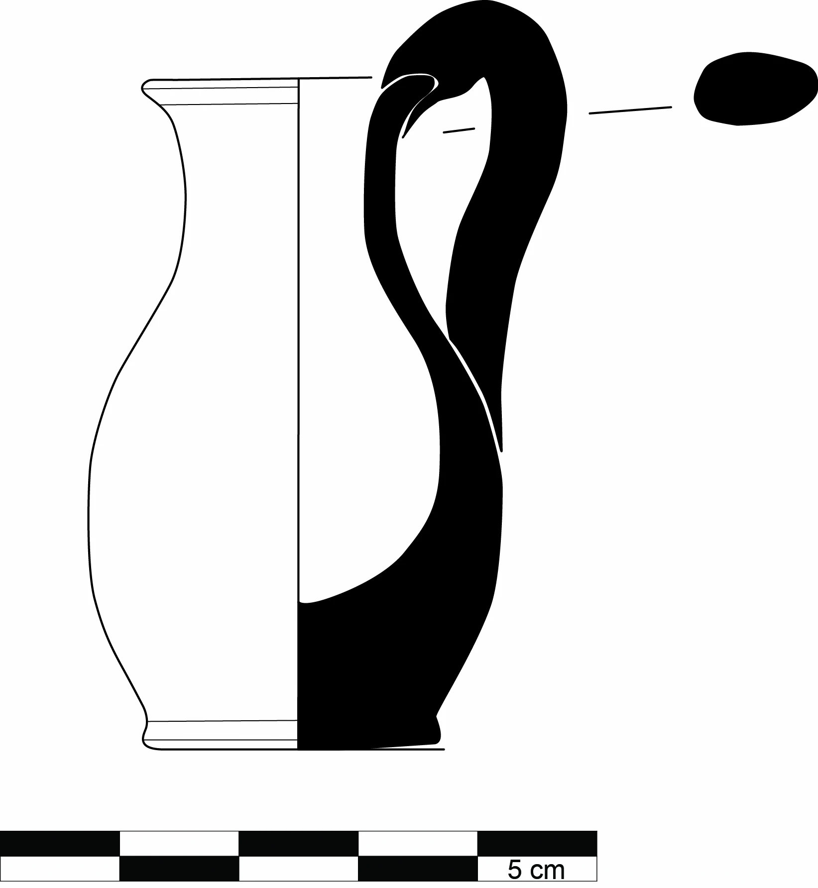 Hellenistic Period Ceramic #2313 technical drawing