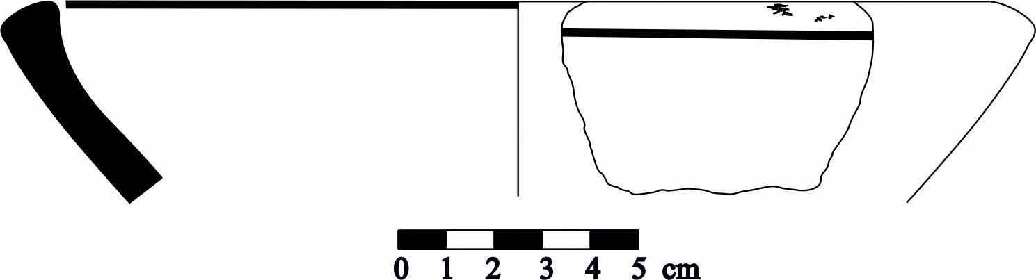Iron Age(Anatolian and Mezopotamia) Ceramic #1156 technical drawing