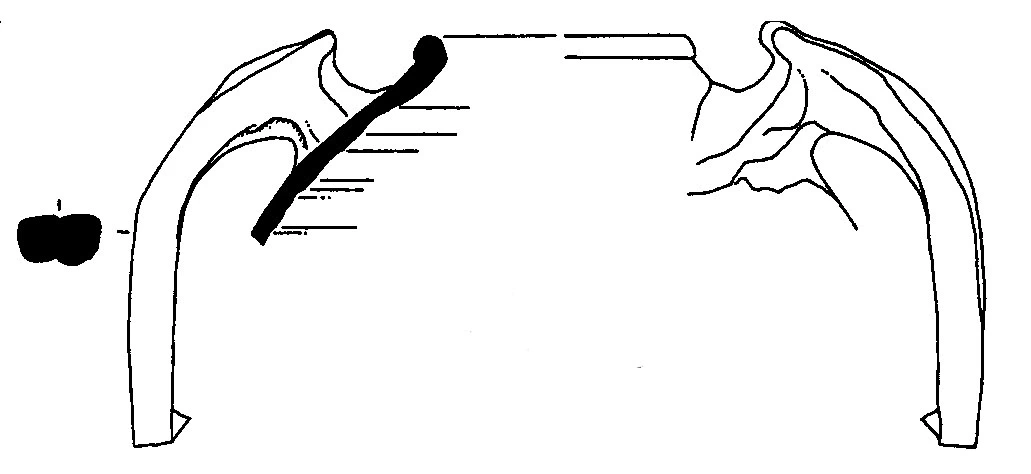 Roman Period Ceramic #1918 technical drawing