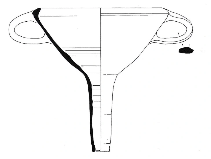 Roman Period Ceramic #1736 technical drawing