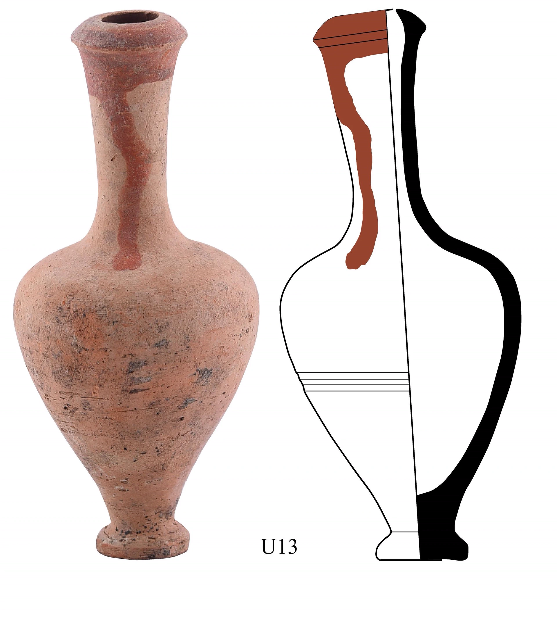Hellenistic Period Ceramic #2534 technical drawing