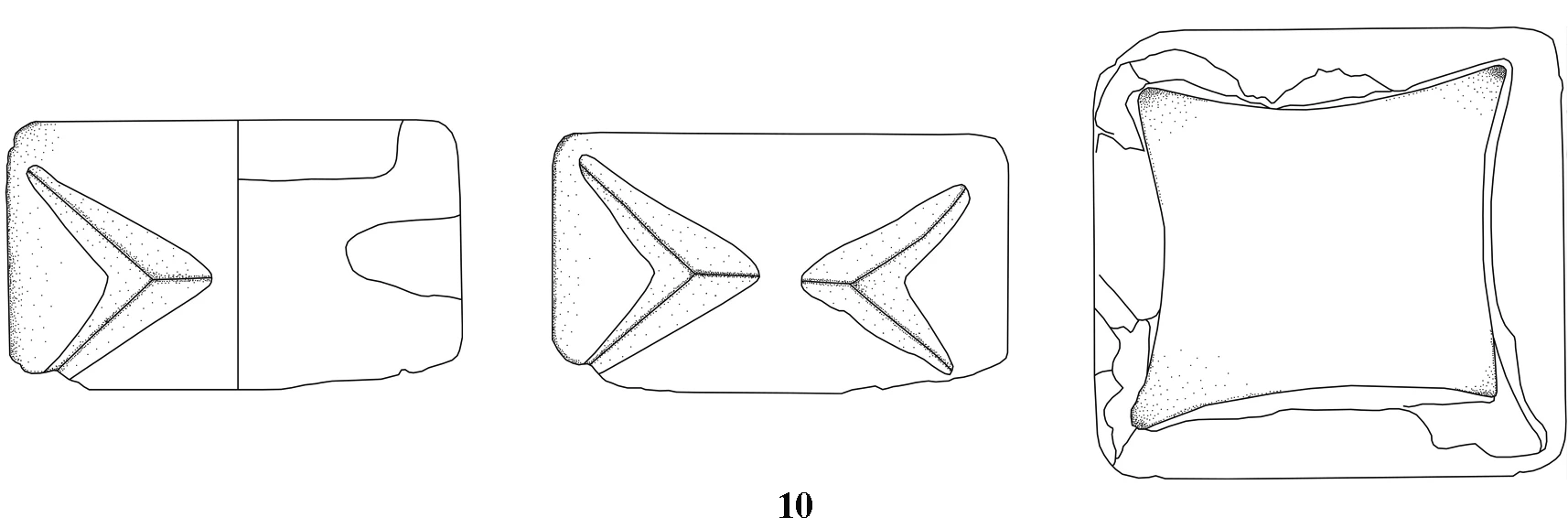 Neolithic Age Ceramic #1278 technical drawing