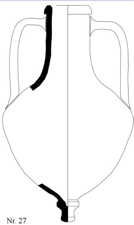 Hellenistic Period Ceramic #2343 technical drawing