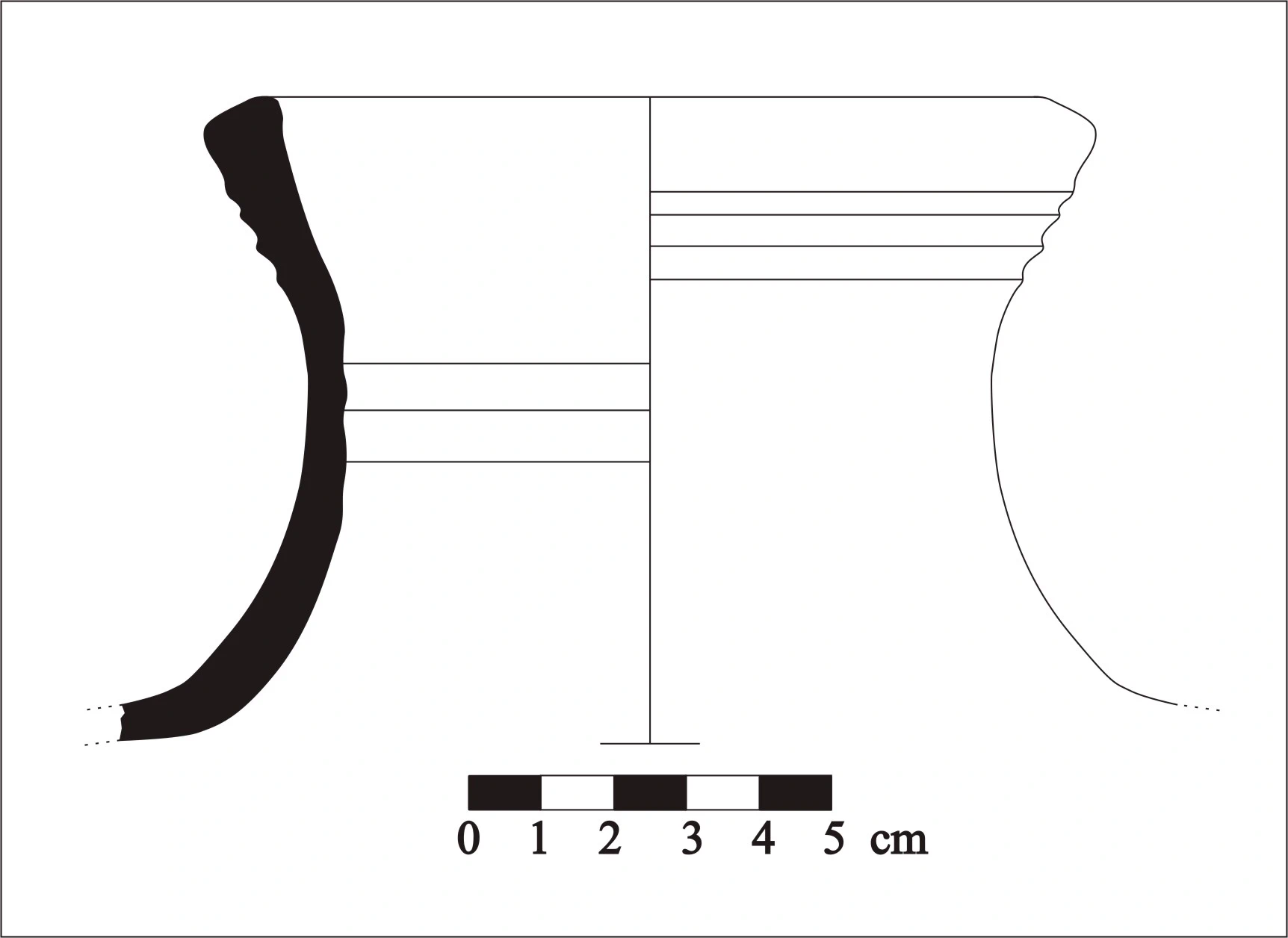 Roman Period Ceramic #848 technical drawing