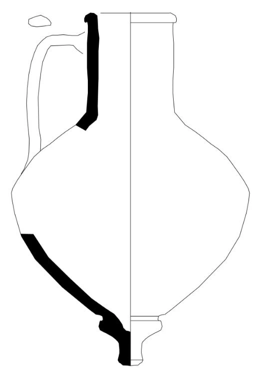Hellenistic Period Ceramic #2344 technical drawing