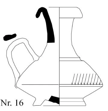 Hellenistic Period Ceramic #2332 technical drawing