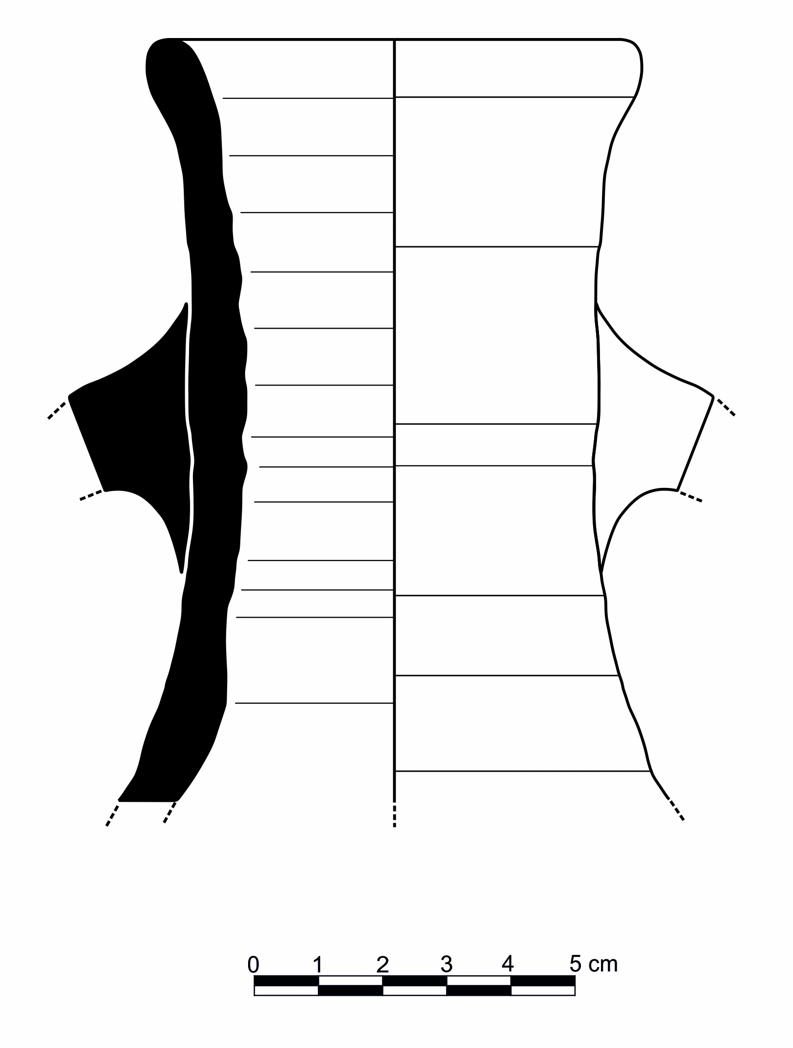 Roman Period Ceramic #2429 technical drawing