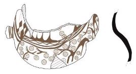 Iron Age(Anatolian and Mezopotamia) Ceramic #1861 technical drawing