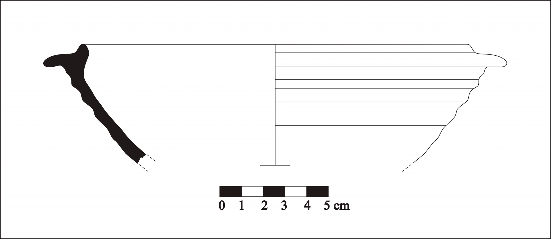 Roman Period Ceramic #587 technical drawing