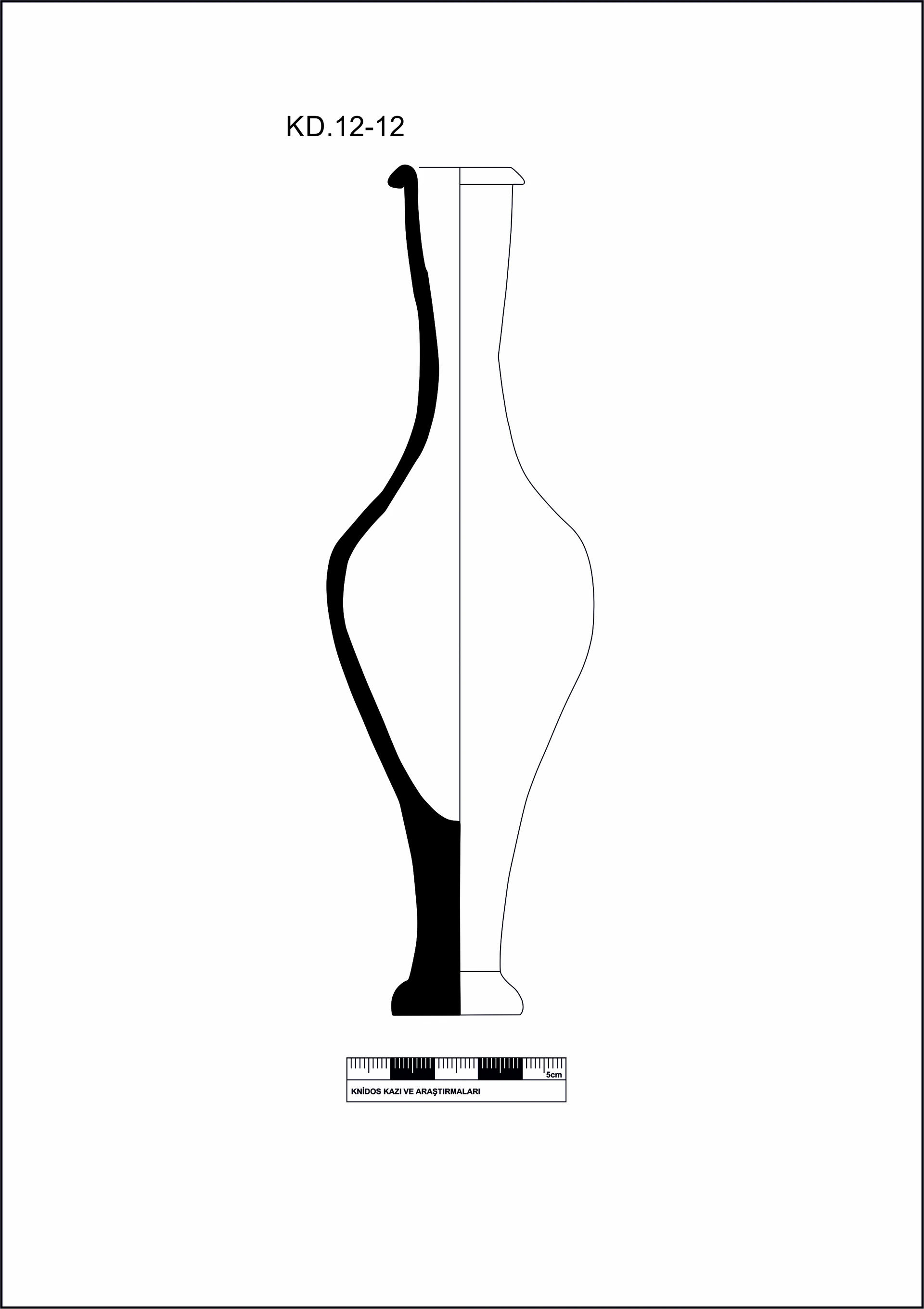 Hellenistic Period Ceramic #2085 technical drawing