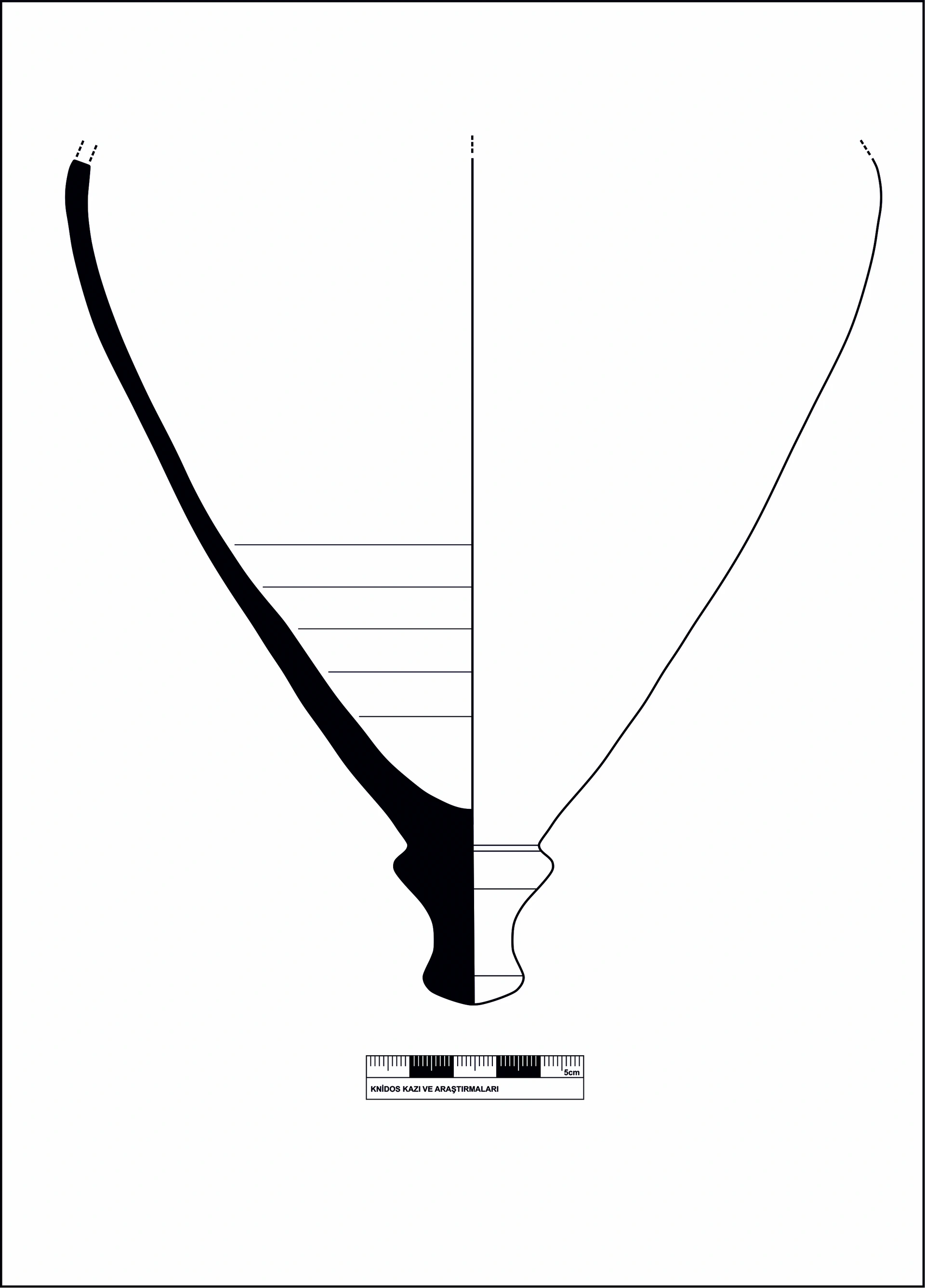Hellenistic Period Ceramic #2156 technical drawing