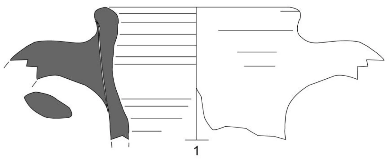 Roman Period Ceramic #2830 technical drawing