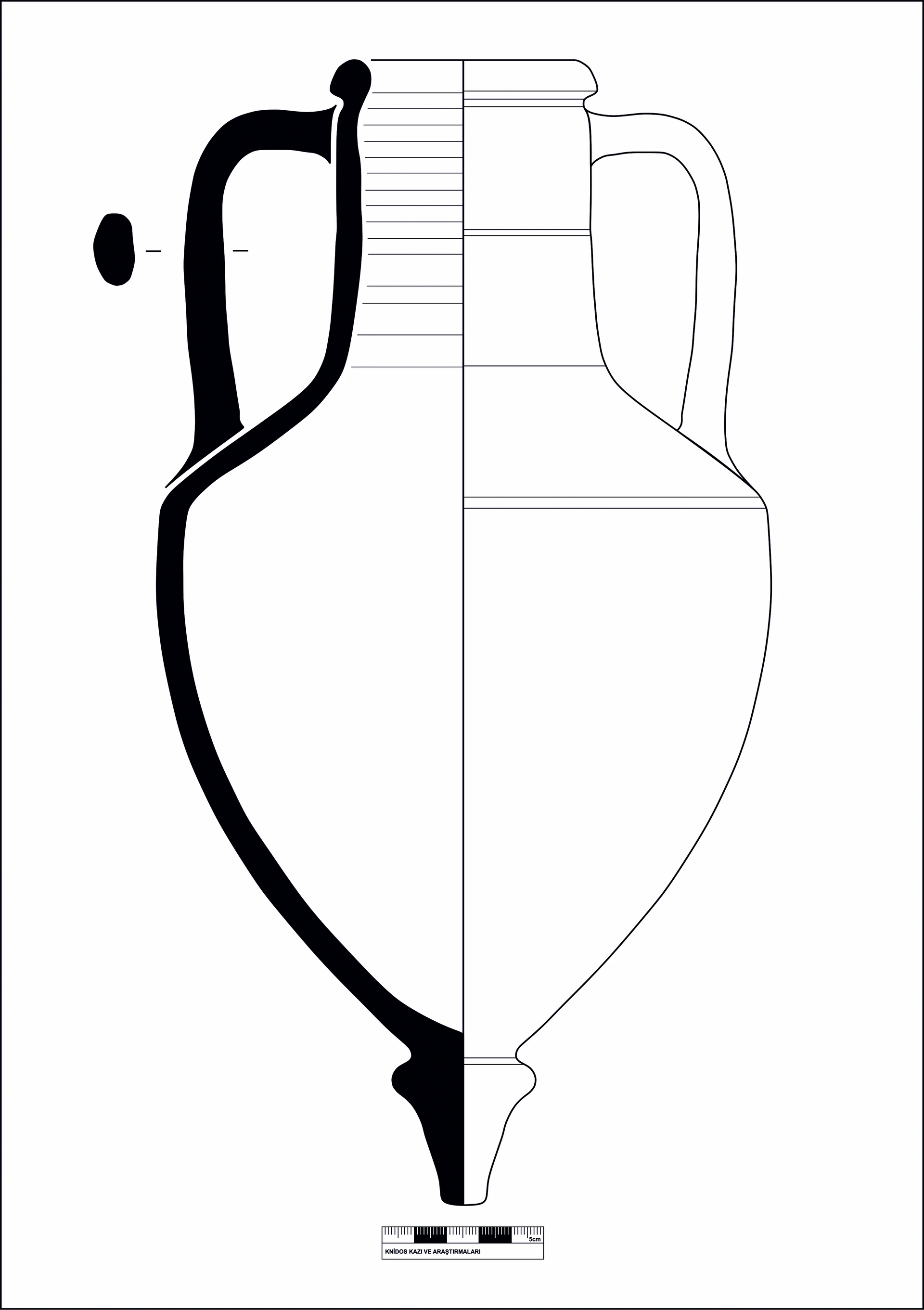 Hellenistic Period Ceramic #2081 technical drawing
