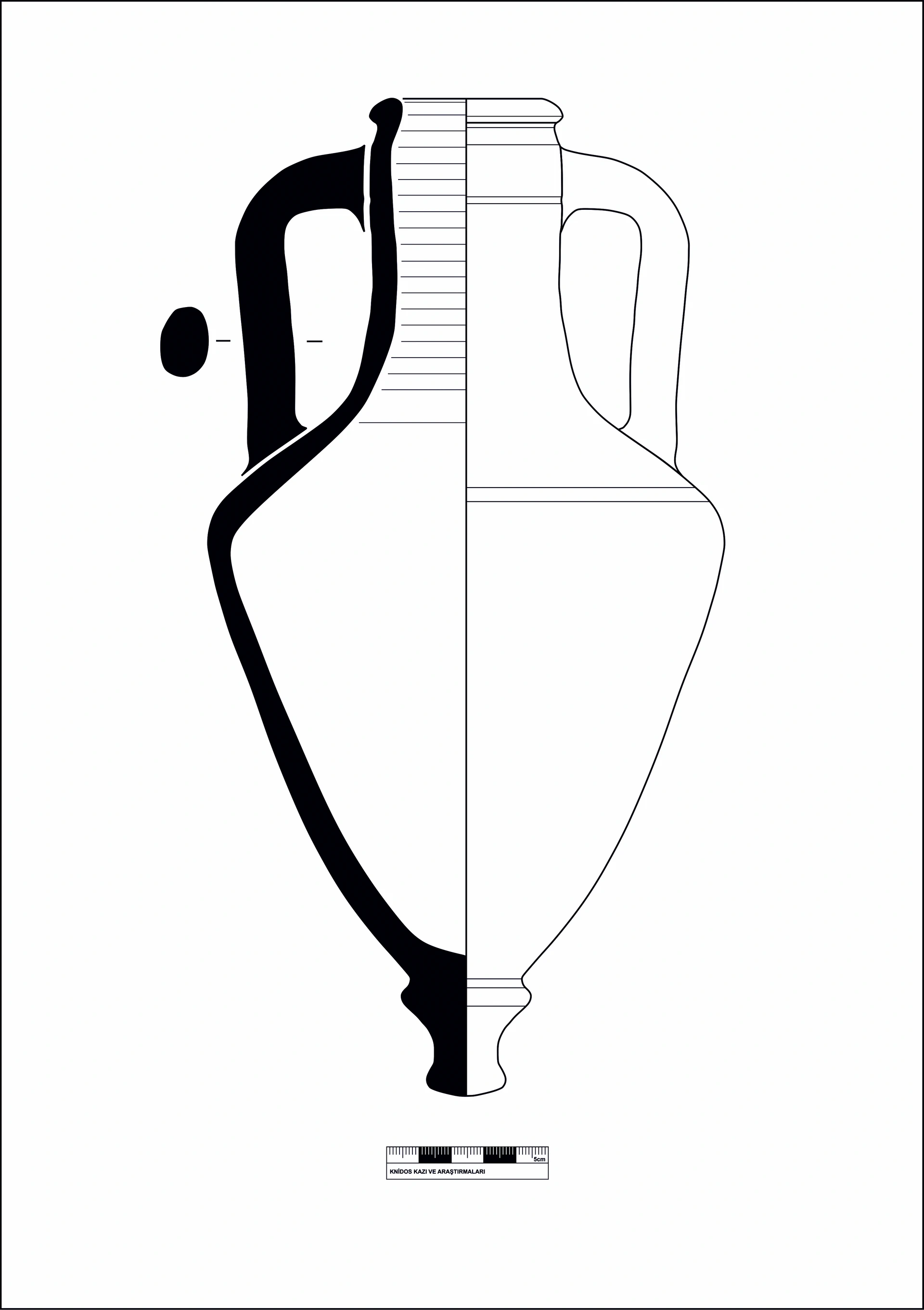 Hellenistic Period Ceramic #2155 technical drawing