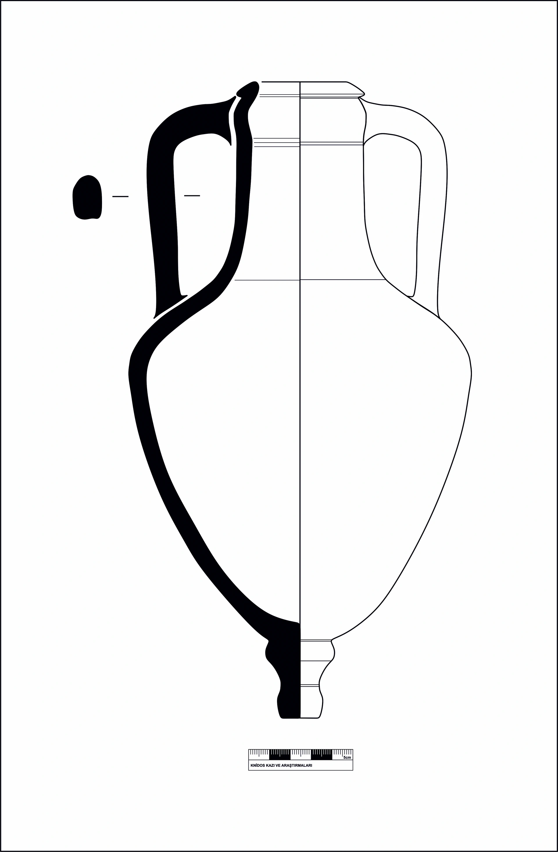 Hellenistic Period Ceramic #2154 technical drawing