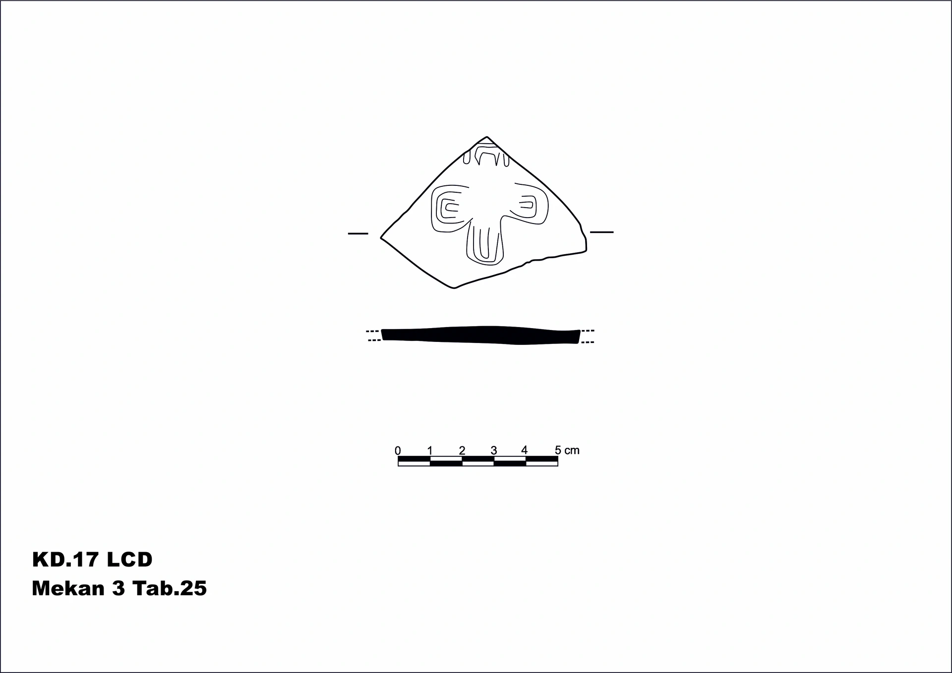 Roman Period Ceramic #2101 technical drawing
