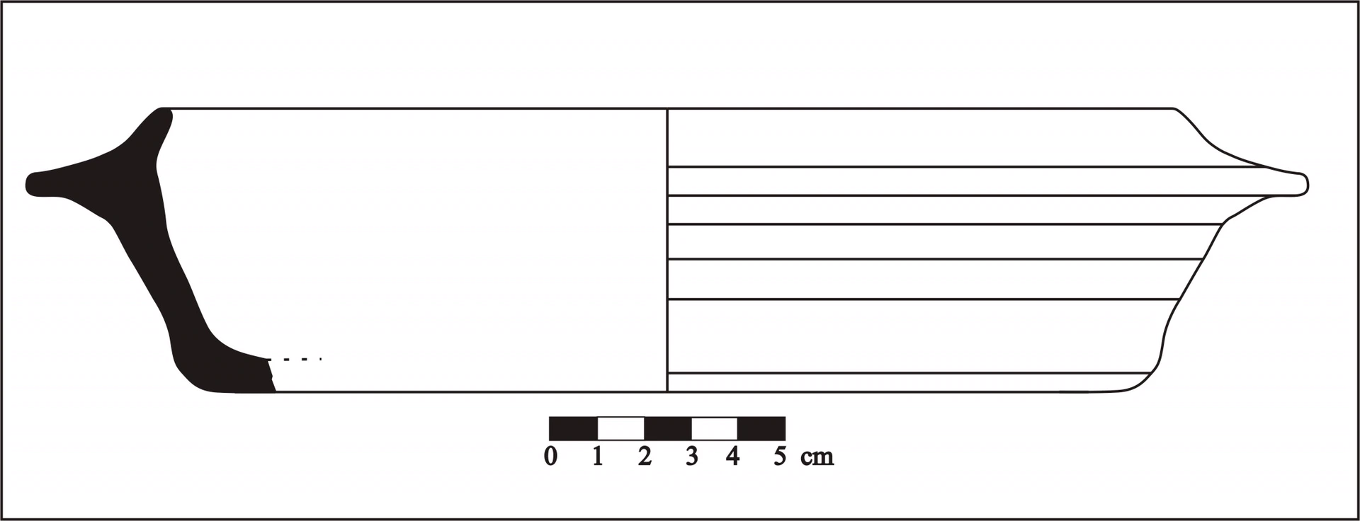 Roman Period Ceramic #865 technical drawing
