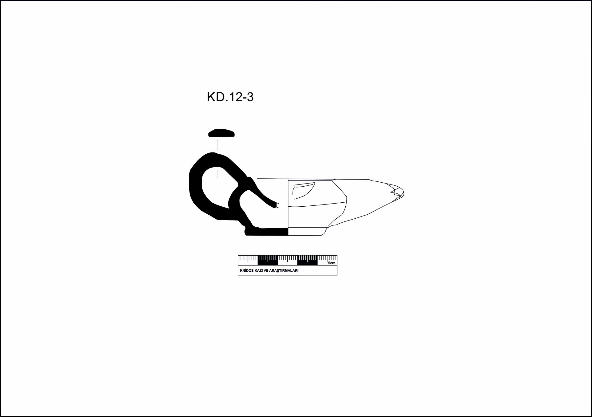 Hellenistic Period Ceramic #2084 technical drawing