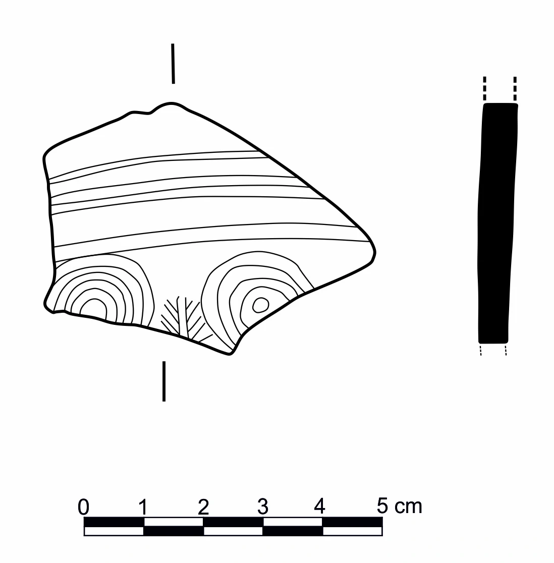 Roman Period Ceramic #2378 technical drawing