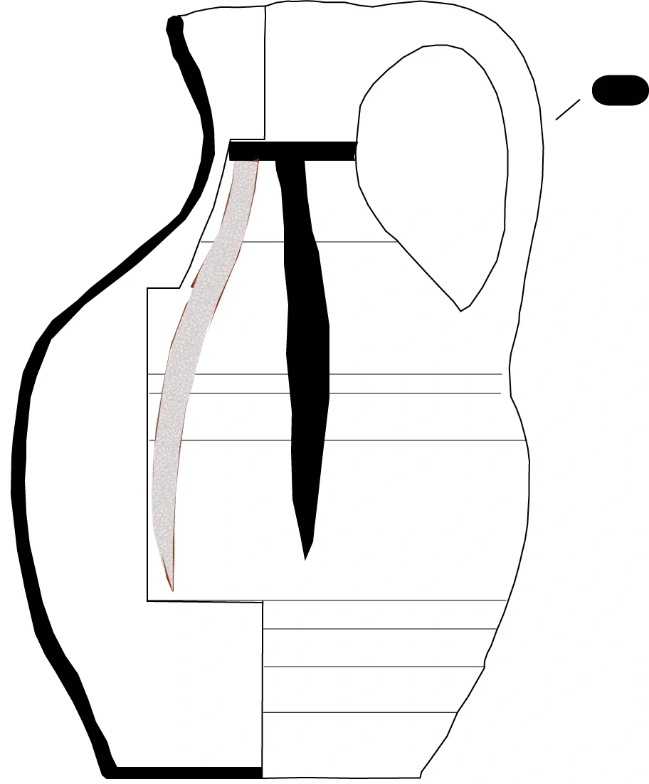 Classical Period Ceramic #2473 technical drawing