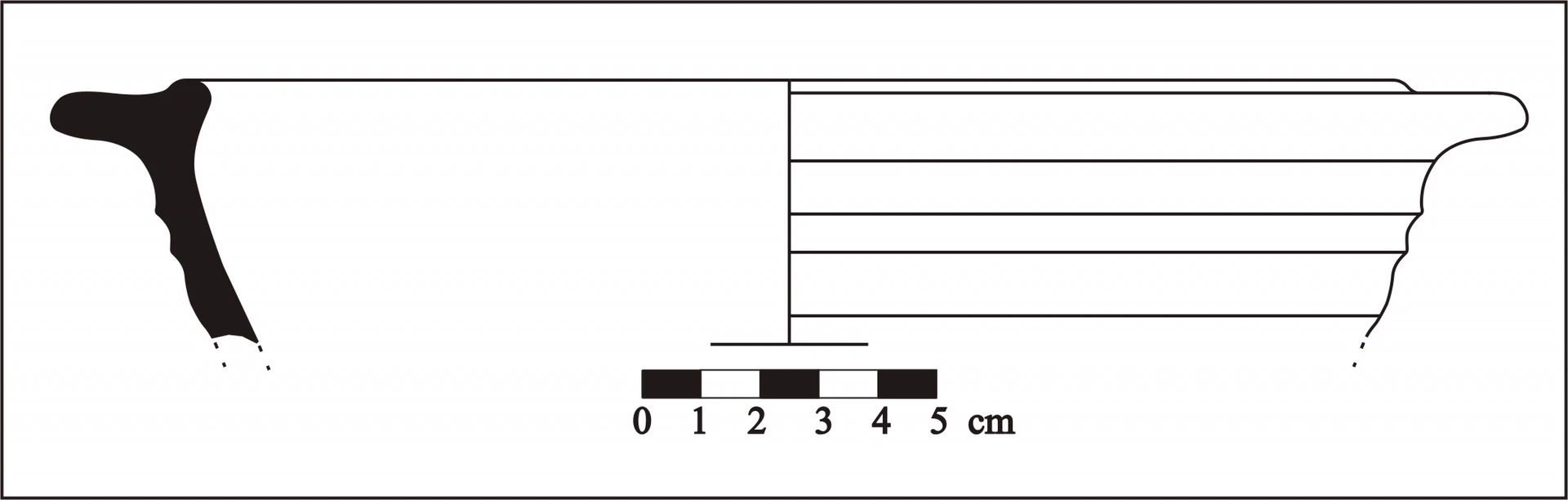 Roman Period Ceramic #871 technical drawing