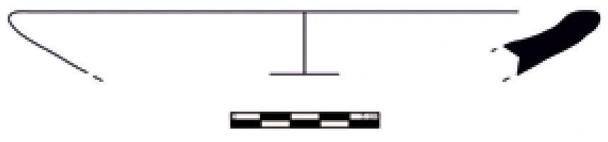 Chalcolithic Age Ceramic #1063 technical drawing