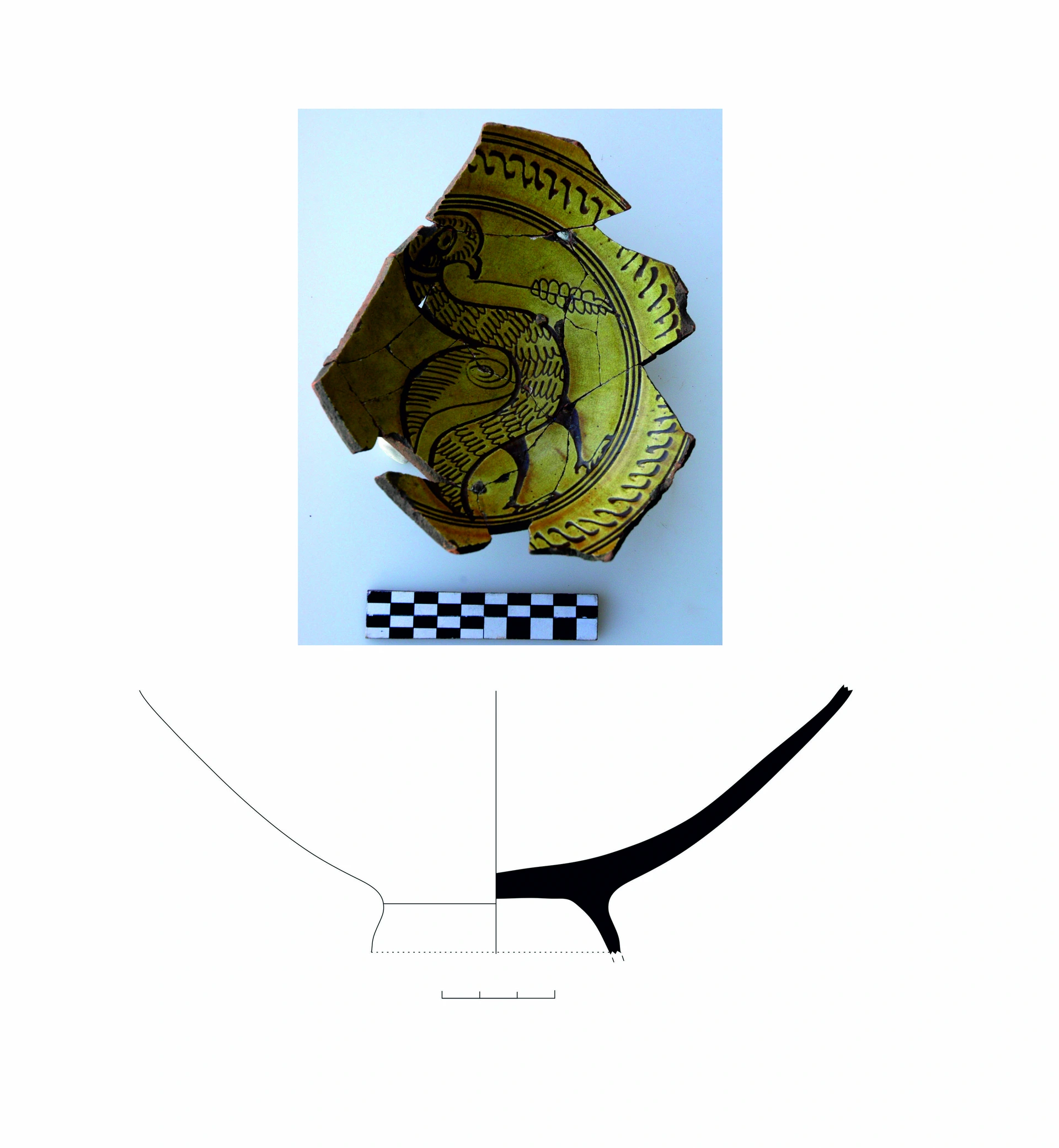Byzantine Period Ceramic #1320 technical drawing