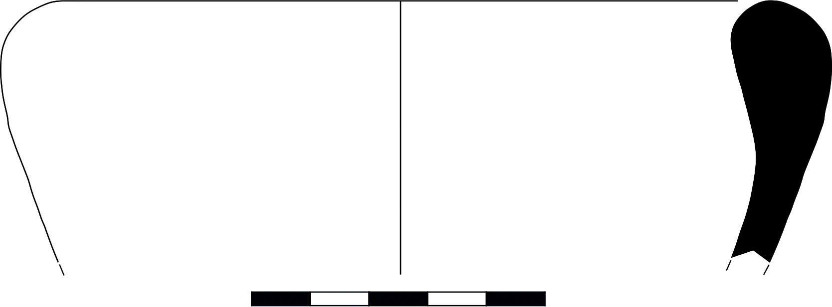 Roman Period Ceramic #1584 technical drawing