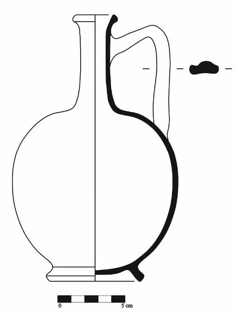 Hellenistic Period Ceramic #1036 technical drawing