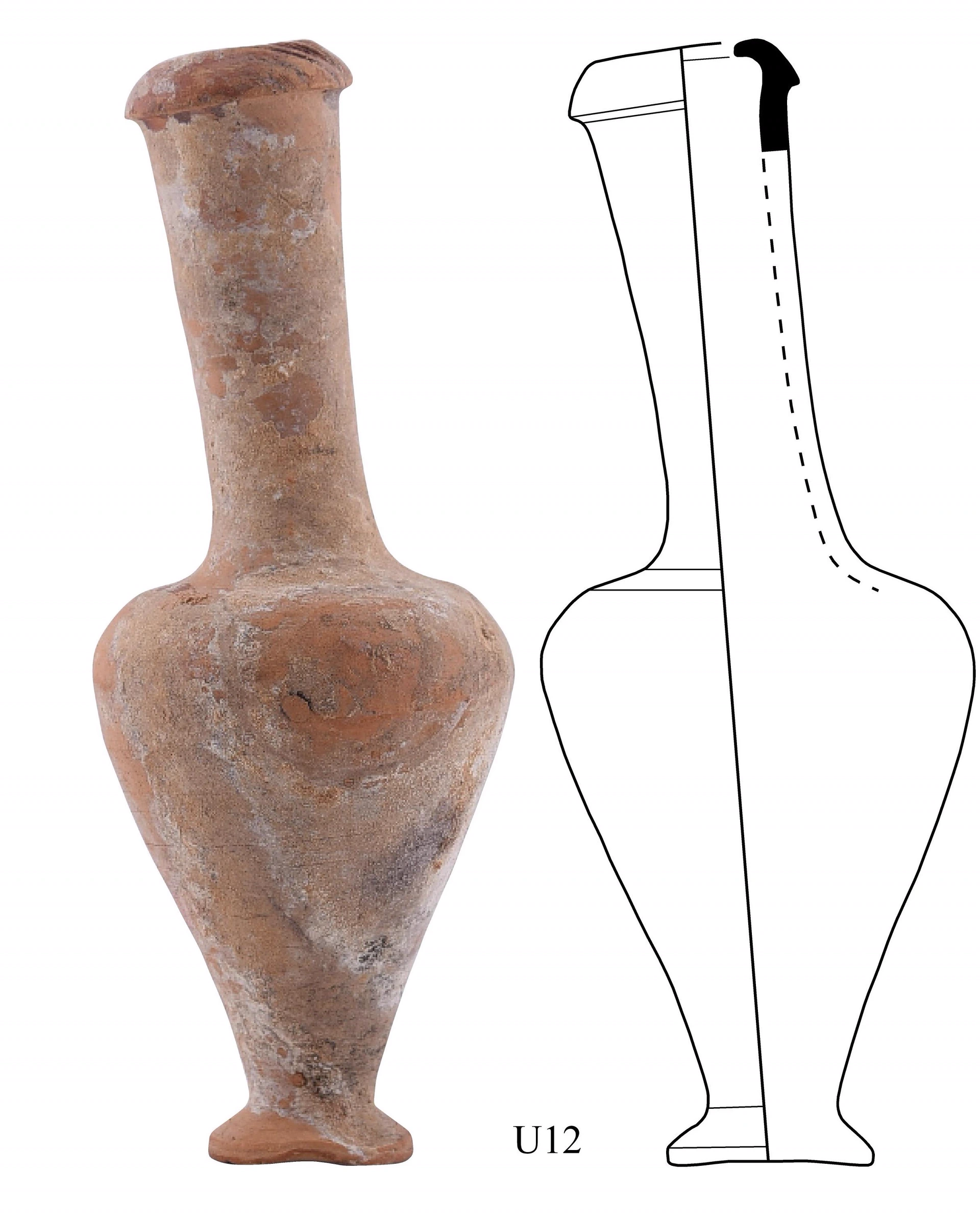 Hellenistic Period Ceramic #2533 technical drawing