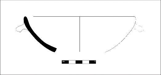 Roman Period Ceramic #1407 technical drawing