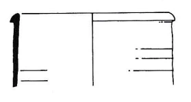 Roman Period Ceramic #1740 technical drawing