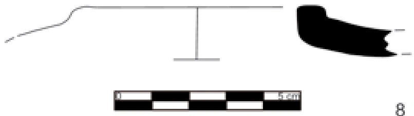 Chalcolithic Age Ceramic #1112 technical drawing