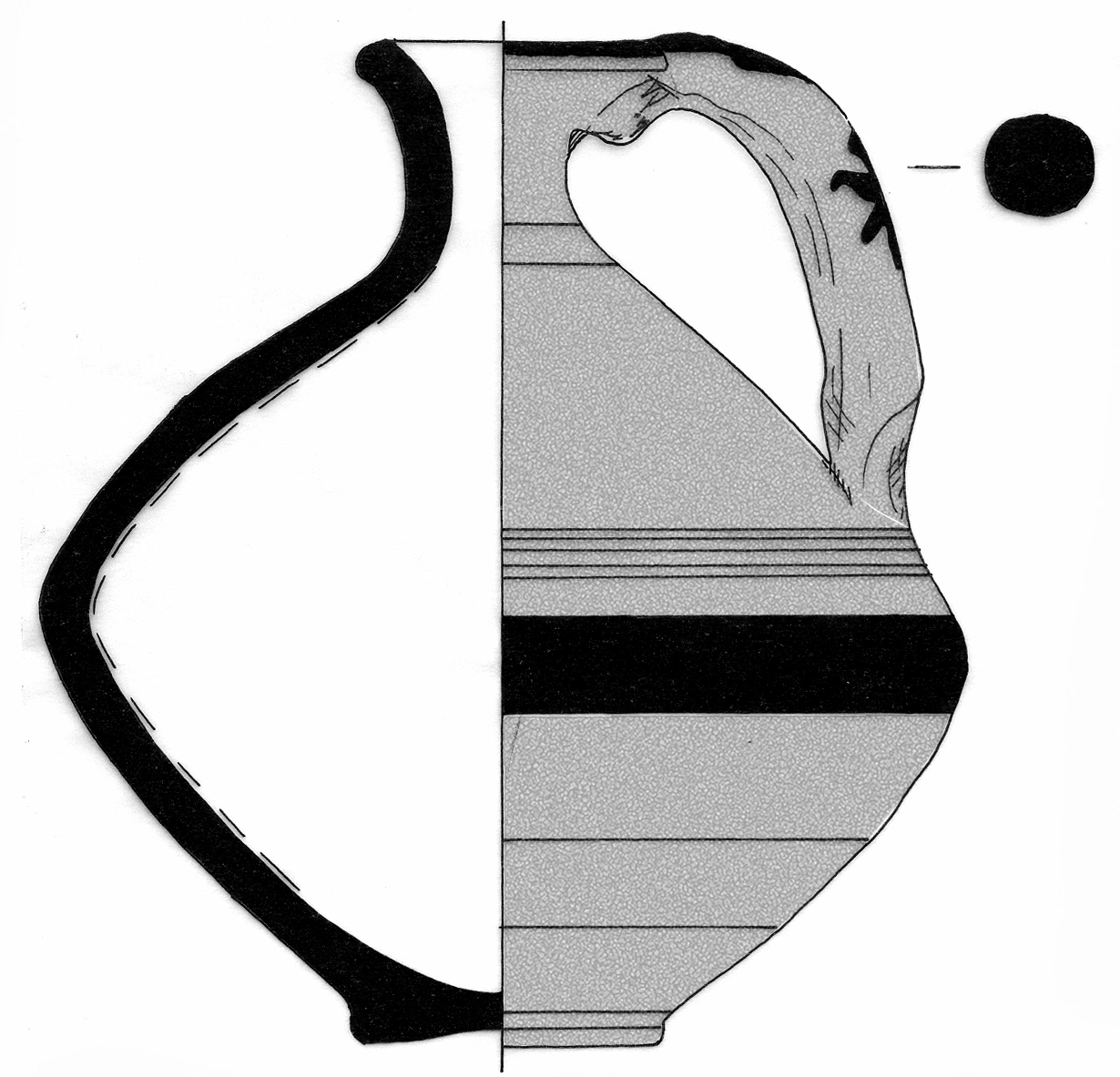 Classical Period Ceramic #2468 technical drawing