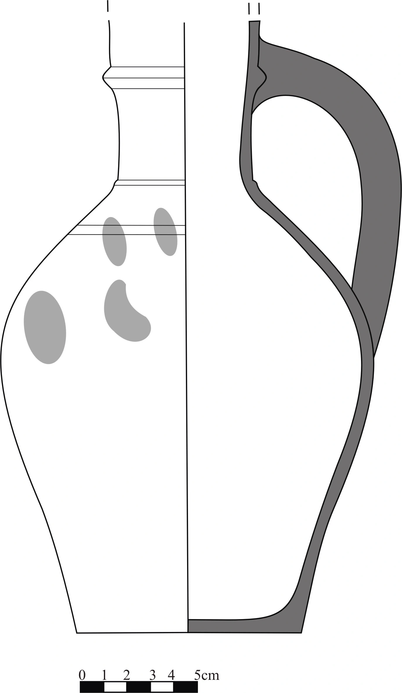Beylikler Dönemi Seramiği #1435 teknik çizimi