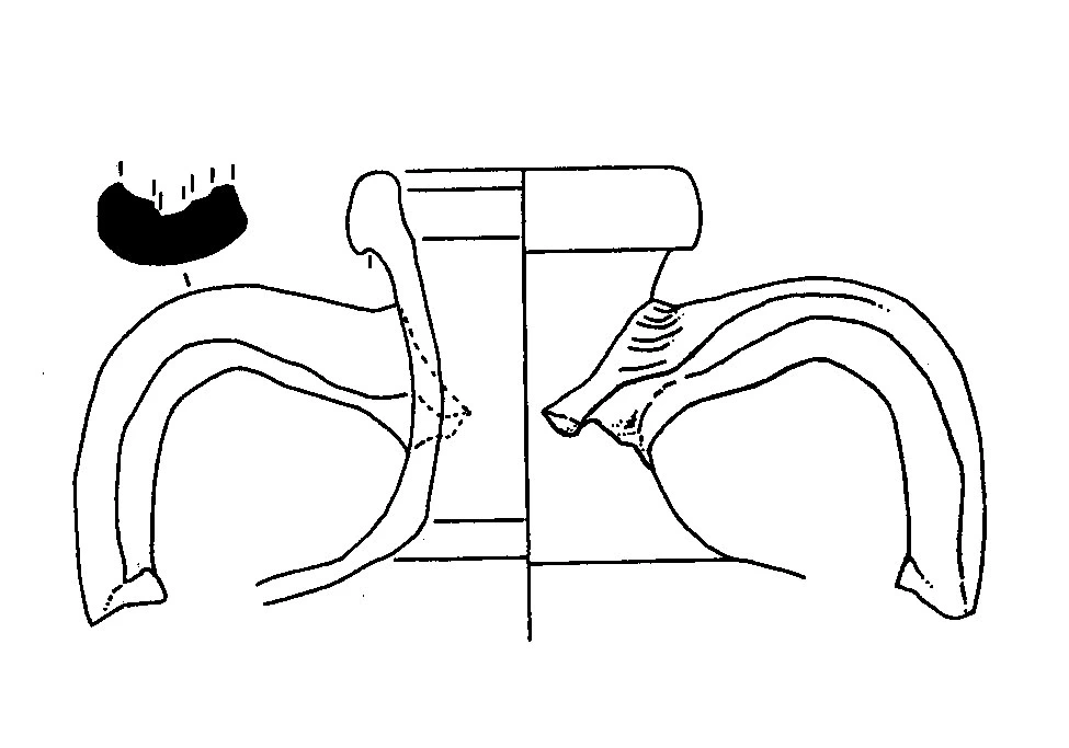 Roman Period Ceramic #1929 technical drawing