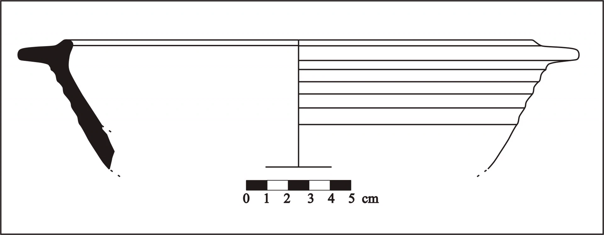 Roman Period Ceramic #874 technical drawing