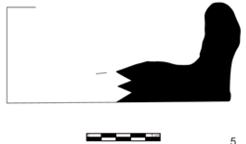 Chalcolithic Age Ceramic #1137 technical drawing