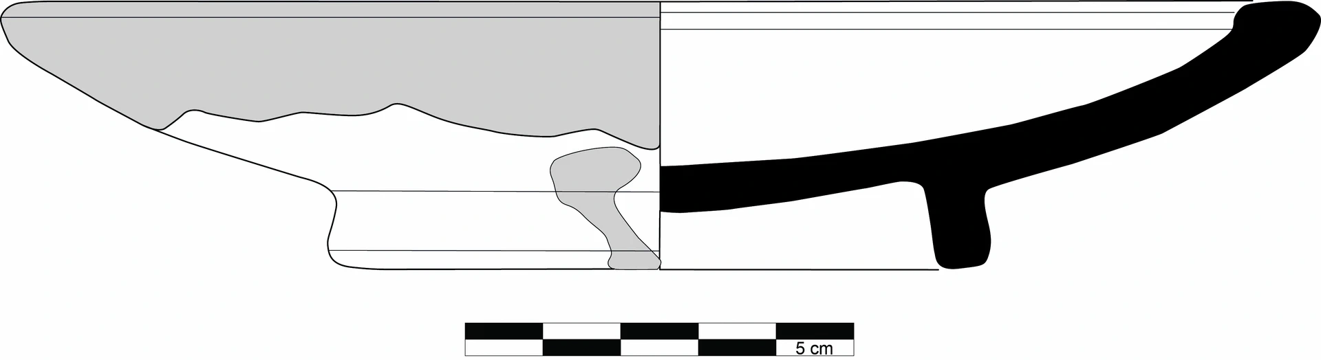 Hellenistic Period Ceramic #2306 technical drawing