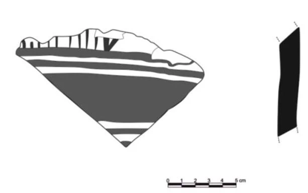 Geometric Period Ceramic #2164 technical drawing